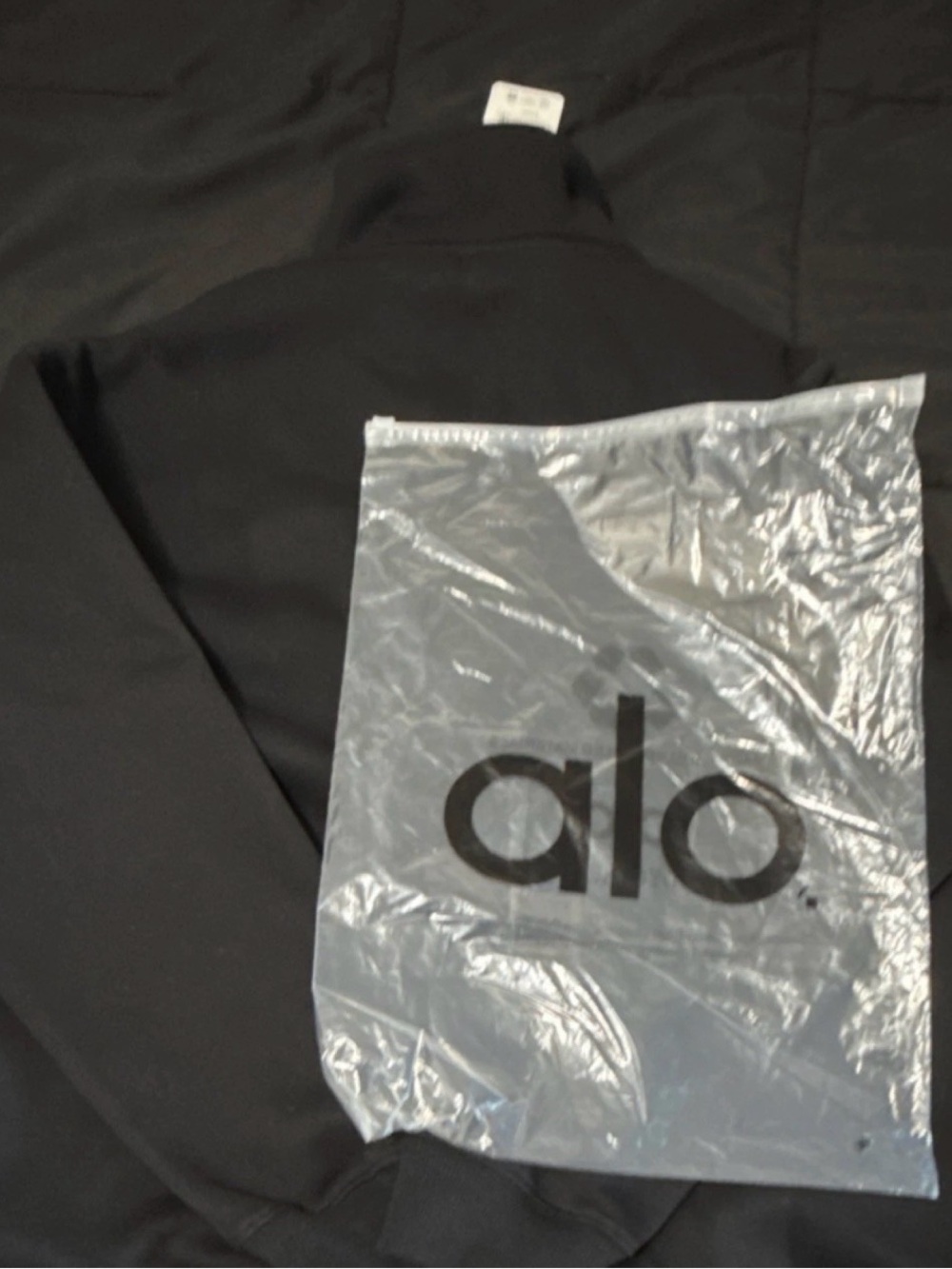 ALO Yoga Black Zip-Front Jacket